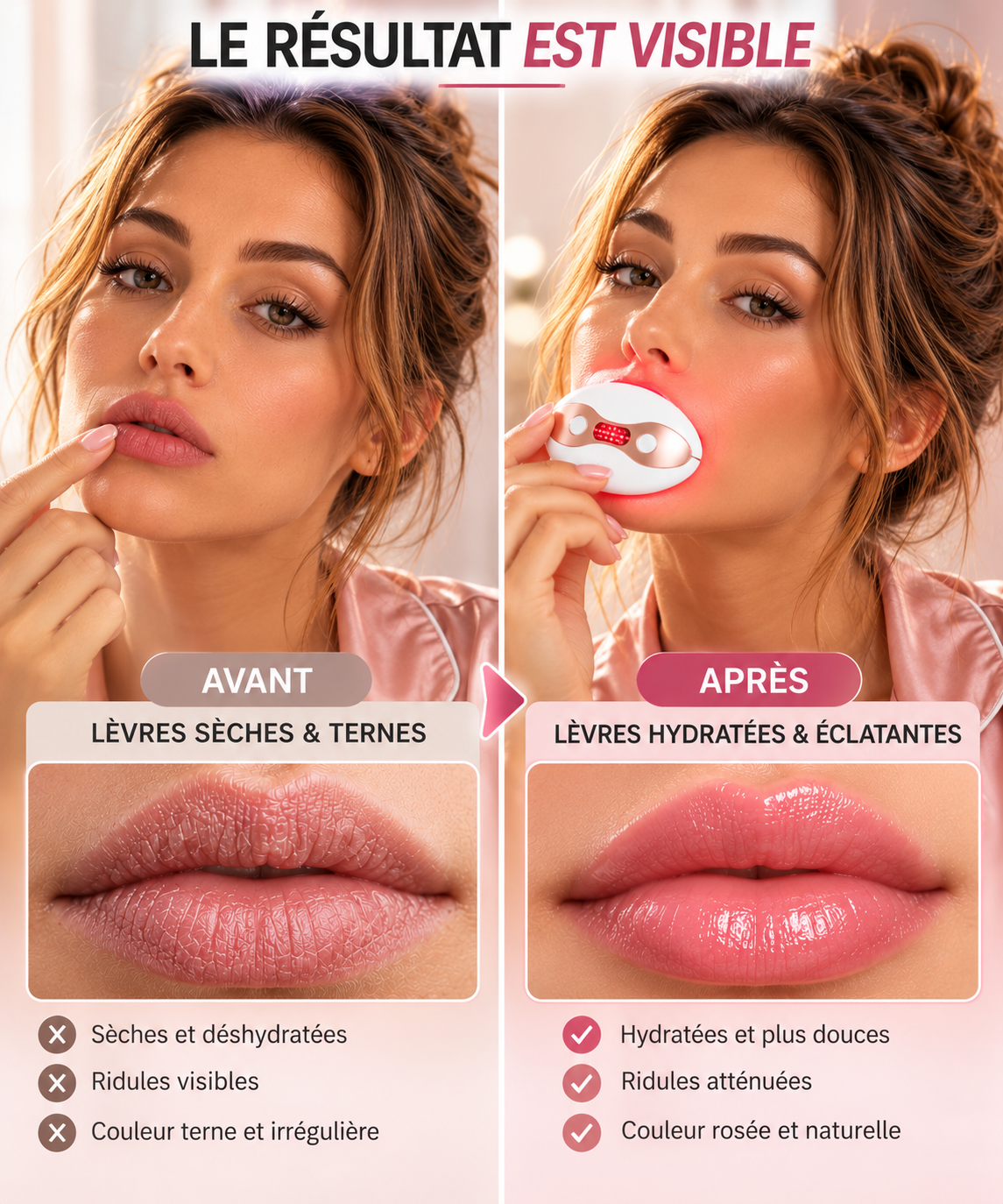 Visuel de présentation du rituel cosmétique LipsGlow pour les lèvres